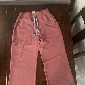 Figs Women's Wide Leg Pants in mauve